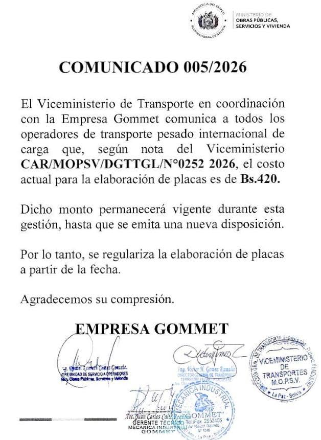 COSTO DE PLACAS PARA REMOLQUES Y SEMIRREMOLQUES